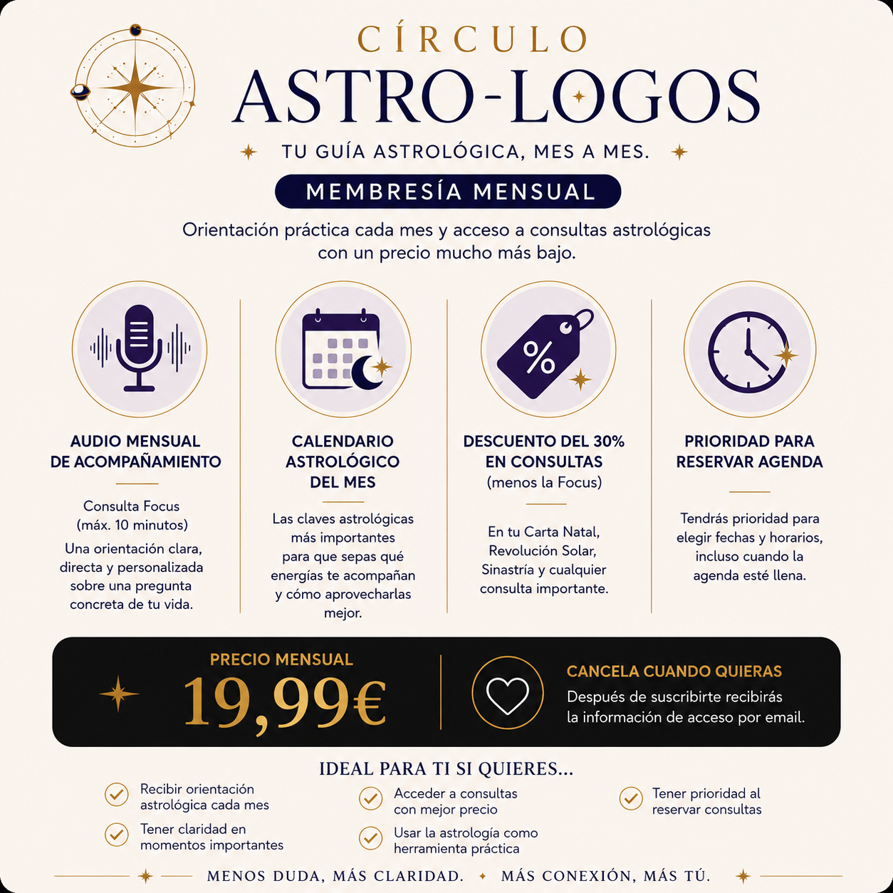 Círculo Astro-Logos | Membresía mensual